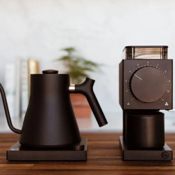 Fellow Ode + Stagg EKG black | Rasnita electrica de cafea + Gooseneck ceainic